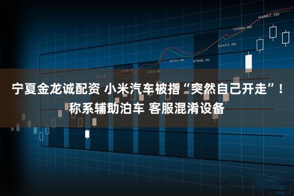 宁夏金龙诚配资 小米汽车被指“突然自己开走”！称系辅助泊车 客服混淆设备